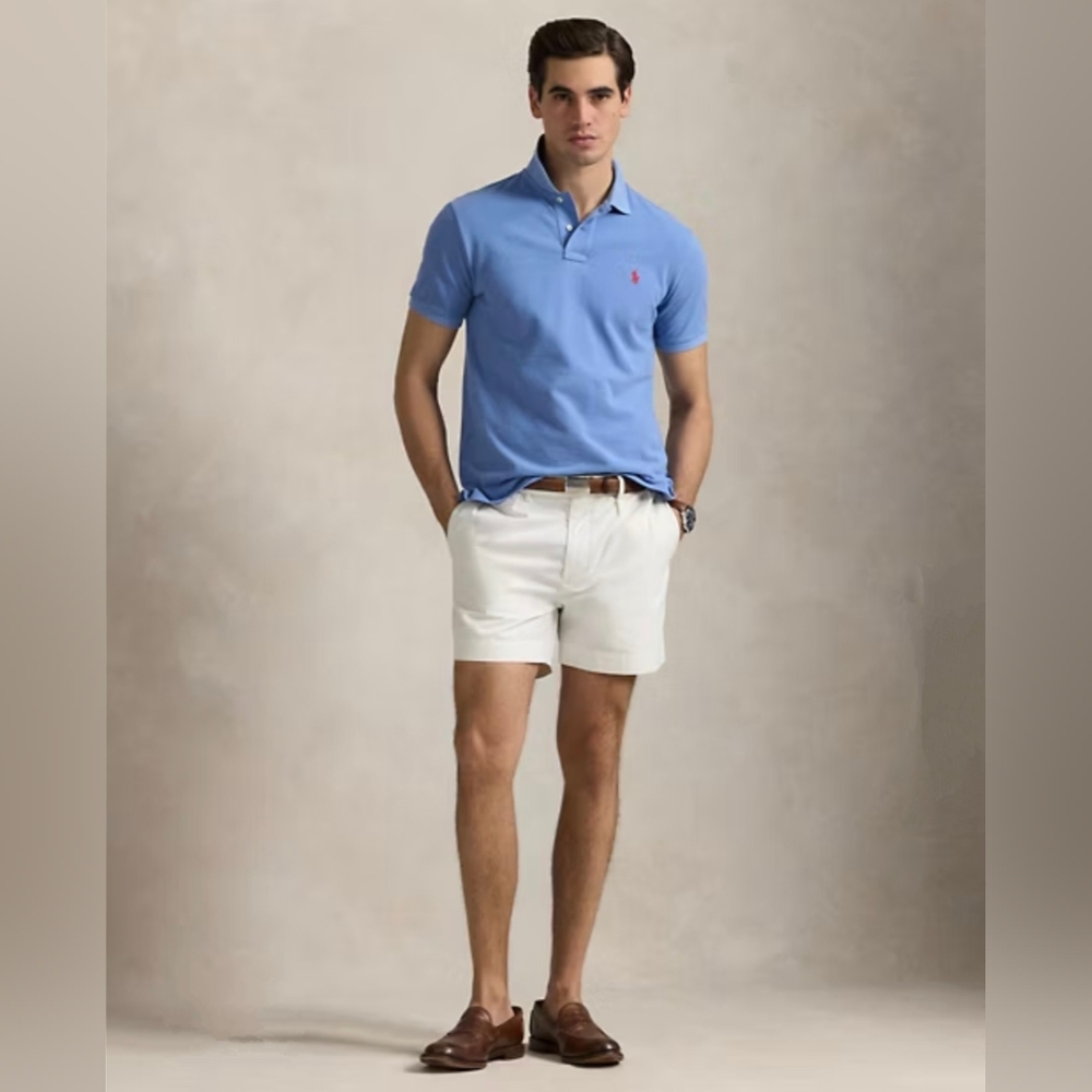 Polo Ralph Lauren Classic-Fit Cotton Polo Shirt Campus Blue Size XXL - Picture 7 of 13